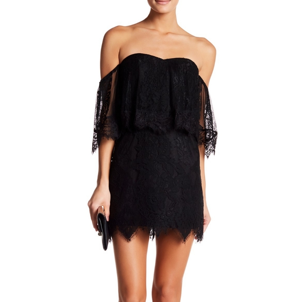 DO+BE | White Lace Off Shoulder Dress
